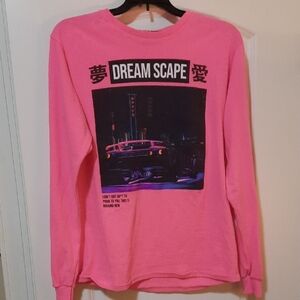Fashion Nova Men's Pink Dreamscape T